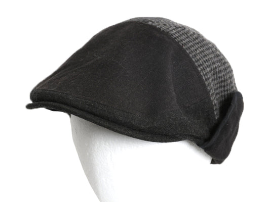 ドッカーズ リーバイス 耳当て付き ウール ハンチング メンズ L XL 古着 帽子 キャップ キャスケット ヘリンボーン グレー イヤー フラップ