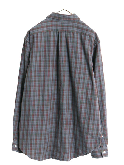 00s ラルフローレン チェック 長袖 ボタンダウン シャツ メンズ L オールド ポロ CLASSIC FIT コットン ワンポイント ポニー マルチカラー 