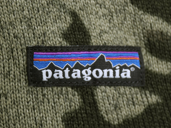 パタゴニア 迷彩 ベターセーター ハーフジップ メンズ M / 古着 20年製 フリース セーター 裏起毛 プルオーバー カモフラ 総柄 アウトドア