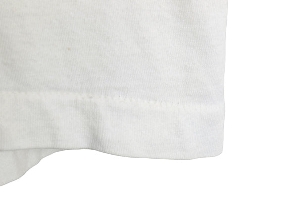 70s USA製 ★ チャンピオン 染込み カレッジ プリント リンガー Tシャツ メンズ L 小さめ M 程/ ヴィンテージ バータグ 100% コットン 白