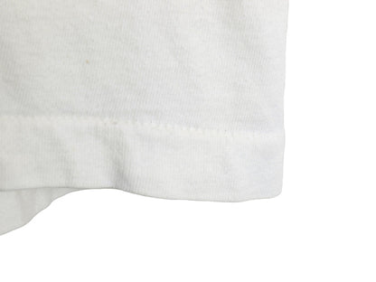 70s USA製 ★ チャンピオン 染込み カレッジ プリント リンガー Tシャツ メンズ L 小さめ M 程/ ヴィンテージ バータグ 100% コットン 白