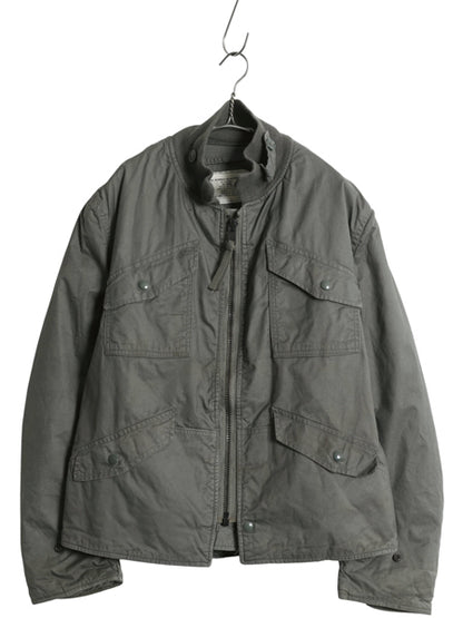 70s ★ 米軍実物 USAF CWU 7/P メカニック ジャケット MEDIUM 古着 ヴィンテージ ミリタリー エアフォース フライト グランドクルー セージ