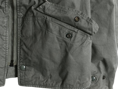 70s ★ 米軍実物 USAF CWU 7/P メカニック ジャケット MEDIUM 古着 ヴィンテージ ミリタリー エアフォース フライト グランドクルー セージ