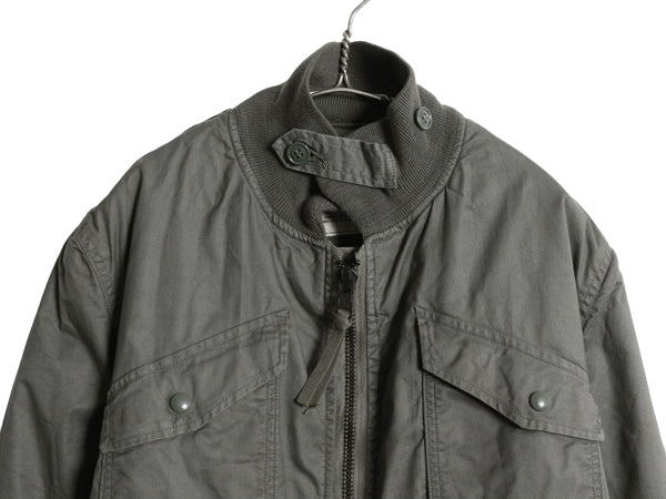 70s ★ 米軍実物 USAF CWU 7/P メカニック ジャケット MEDIUM 古着 ヴィンテージ ミリタリー エアフォース フライト グランドクルー セージ