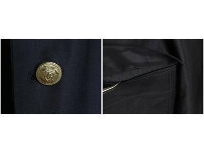 デッドストック ローレン ラルフローレン テーラード ジャケット メンズ L 程 ポロ ブレザー ウール 紺ブレ 金ボタン きれいめ シンプル 紺