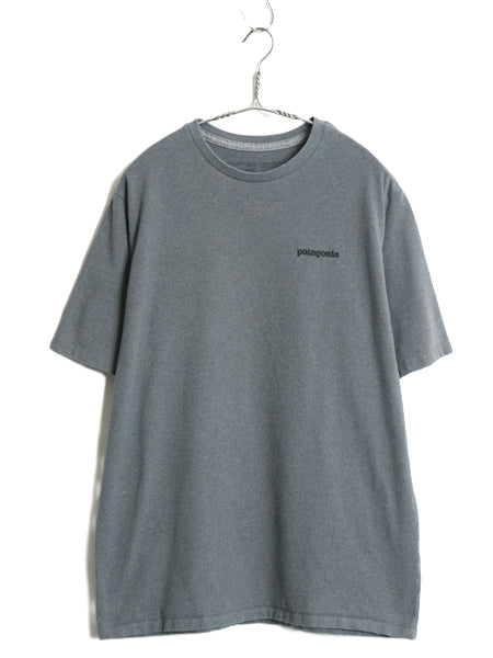 パタゴニア 両面 プリント 半袖 Tシャツ メンズ M / アウトドア P6 ボックスロゴ バックプリント ロゴT カットソー クルーネック シンプル
