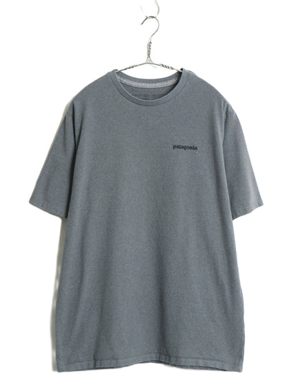 パタゴニア 両面 プリント 半袖 Tシャツ メンズ M / アウトドア P6 ボックスロゴ バックプリント ロゴT カットソー クルーネック シンプル