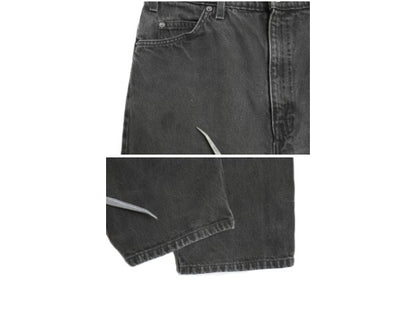 90s リーバイス 505 ブラック デニム パンツ メンズ 36 32 / 古着 オールド ジーンズ ジーパン Gパン スリム ストレート 黒 オレンジタブ