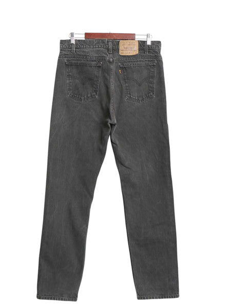 90s リーバイス 505 ブラック デニム パンツ メンズ 36 32 / 古着 オールド ジーンズ ジーパン Gパン スリム ストレート 黒 オレンジタブ