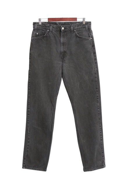90s リーバイス 505 ブラック デニム パンツ メンズ 36 32 / 古着 オールド ジーンズ ジーパン Gパン スリム ストレート 黒 オレンジタブ
