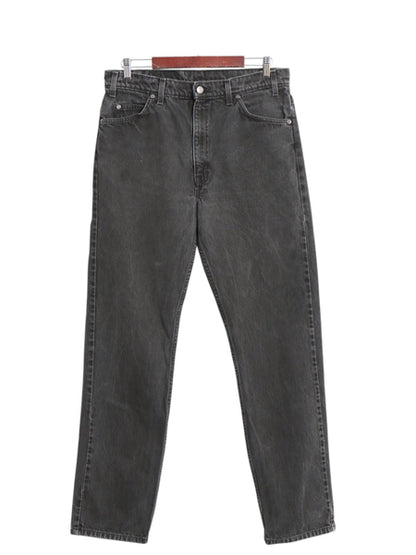 90s リーバイス 505 ブラック デニム パンツ メンズ 36 32 / 古着 オールド ジーンズ ジーパン Gパン スリム ストレート 黒 オレンジタブ