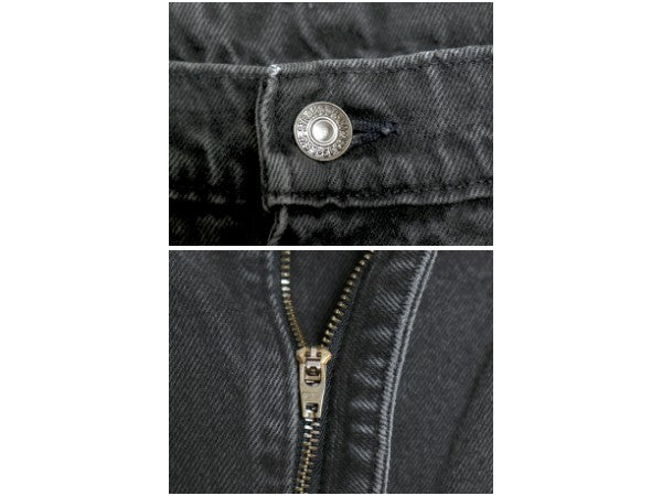 90s リーバイス 505 ブラック デニム パンツ メンズ 36 32 / 古着 オールド ジーンズ ジーパン Gパン スリム ストレート 黒 オレンジタブ