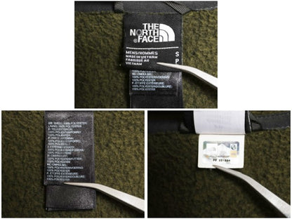 US企画 ノースフェイス セーター フリース ジャケット メンズ S アウトドア フルジップ ジャンパー ブルゾン ハイネック シンプル グリーン