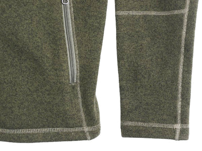 US企画 ノースフェイス セーター フリース ジャケット メンズ S アウトドア フルジップ ジャンパー ブルゾン ハイネック シンプル グリーン