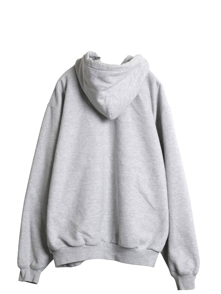 00s カーハート 裏 サーマル フルジップ スウェット フード パーカー メンズ XL 程/ オールド ジャケット トレーナー 大きいサイズ グレー