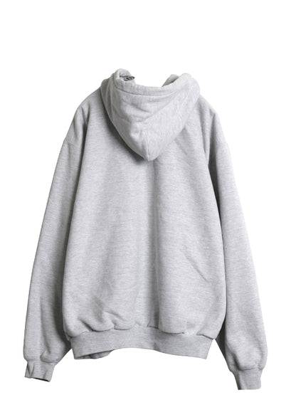 00s カーハート 裏 サーマル フルジップ スウェット フード パーカー メンズ XL 程/ オールド ジャケット トレーナー 大きいサイズ グレー