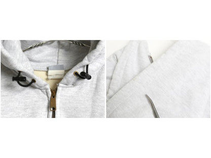 00s カーハート 裏 サーマル フルジップ スウェット フード パーカー メンズ XL 程/ オールド ジャケット トレーナー 大きいサイズ グレー