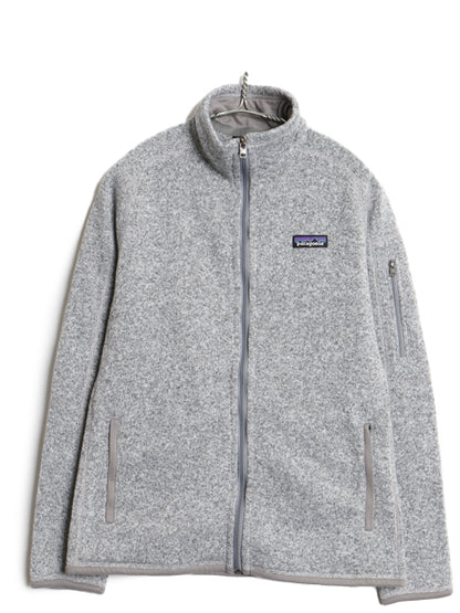 パタゴニア ベターセーター ジャケット レディース M / 20年製 フリース セーター アウトドア ジャンパー フルジップ 裏起毛 ブルゾン 灰