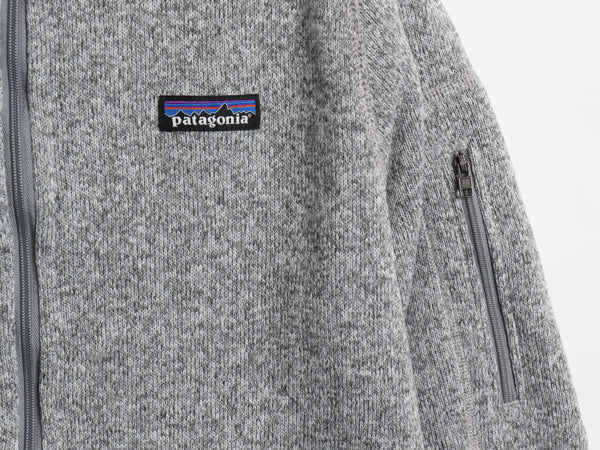 パタゴニア ベターセーター ジャケット レディース M / 20年製 フリース セーター アウトドア ジャンパー フルジップ 裏起毛 ブルゾン 灰