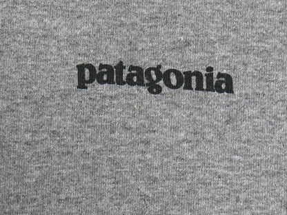 パタゴニア 両面 プリント 半袖 Tシャツ メンズ L / 18年製 アウトドア P6 ボックスロゴ バックプリント カットソー トップス シンプル 灰