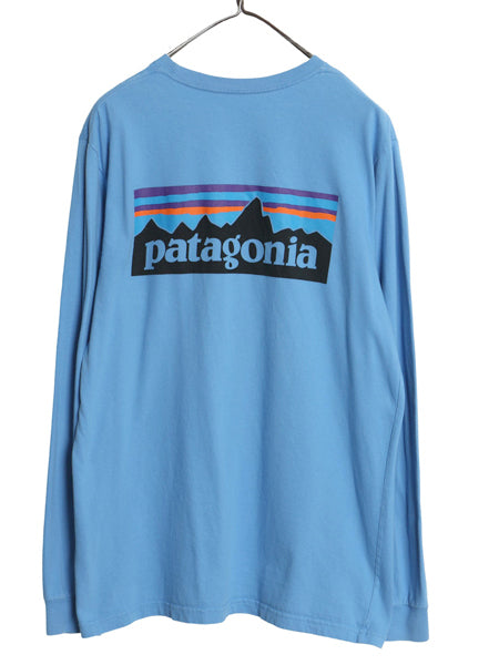 パタゴニア 両面 プリント 長袖 Tシャツ メンズ M / 17年製 アウトドア ロンT ロングスリーブ P6 バックプリント ボックスロゴ カットソー