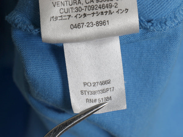 パタゴニア 両面 プリント 長袖 Tシャツ メンズ M / 17年製 アウトドア ロンT ロングスリーブ P6 バックプリント ボックスロゴ カットソー