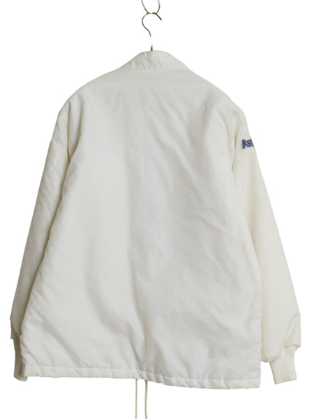 デッドストック 70s USA製 NASA フルジップ ナイロン ジャケット メンズ M / ヴィンテージ ブルゾン ジャンパー アポロ 15号 ワッペン 白