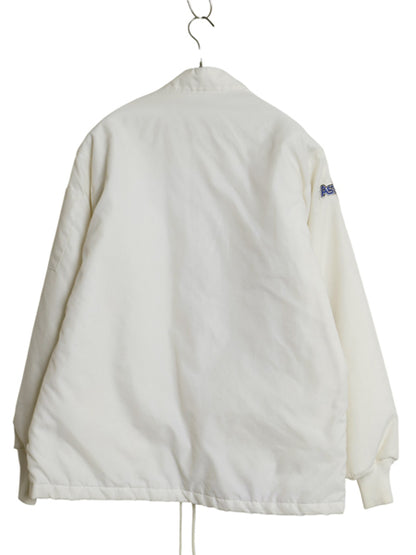 デッドストック 70s USA製 NASA フルジップ ナイロン ジャケット メンズ M / ヴィンテージ ブルゾン ジャンパー アポロ 15号 ワッペン 白