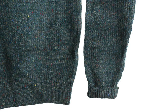 80s USA製 エルエルビーン ニット セーター メンズ L / ヴィンテージ アウトドア シェットランド ウール 長袖ニット ネップ 無地 ゆったり