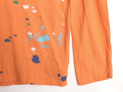 ポロベア ポロ ラルフローレン フード付き プリント 長袖 Tシャツ メンズ XL / 古着 ロンT ロングスリーブ パーカー ペンキ キャラクター 