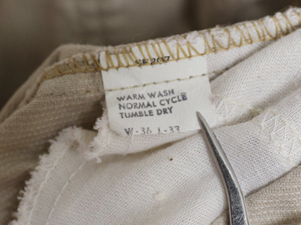 80s USA製 リーバイス 519 コーデュロイ パンツ 実寸 36 28 程 ヴィンテージ スリム ストレート 細畝 コーズ ボトムス 42 TALON アイボリー