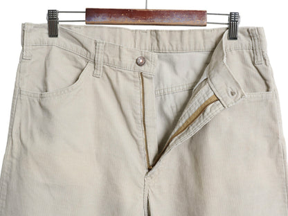 80s USA製 リーバイス 519 コーデュロイ パンツ 実寸 36 28 程 ヴィンテージ スリム ストレート 細畝 コーズ ボトムス 42 TALON アイボリー