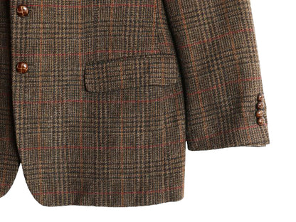 ローレン ラルフローレン ツイード テーラード ジャケット メンズ XL 程/ 古着 ポロ ウール ブレザー チェック 大きいサイズ マルチカラー