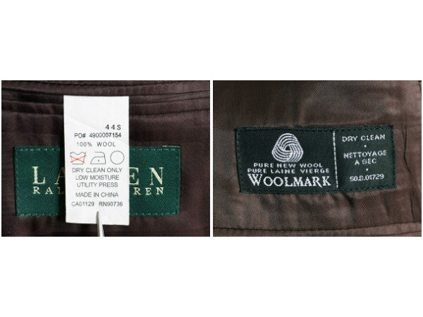 ローレン ラルフローレン ツイード テーラード ジャケット メンズ XL 程/ 古着 ポロ ウール ブレザー チェック 大きいサイズ マルチカラー