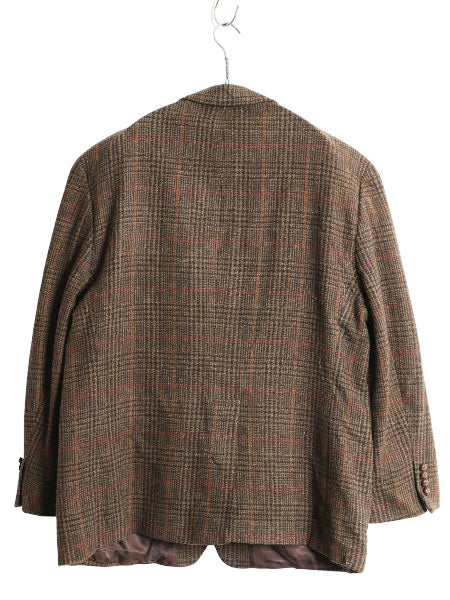 ローレン ラルフローレン ツイード テーラード ジャケット メンズ XL 程/ 古着 ポロ ウール ブレザー チェック 大きいサイズ マルチカラー