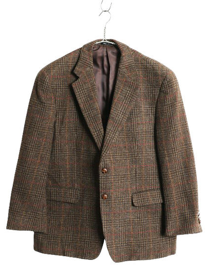 ローレン ラルフローレン ツイード テーラード ジャケット メンズ XL 程/ 古着 ポロ ウール ブレザー チェック 大きいサイズ マルチカラー