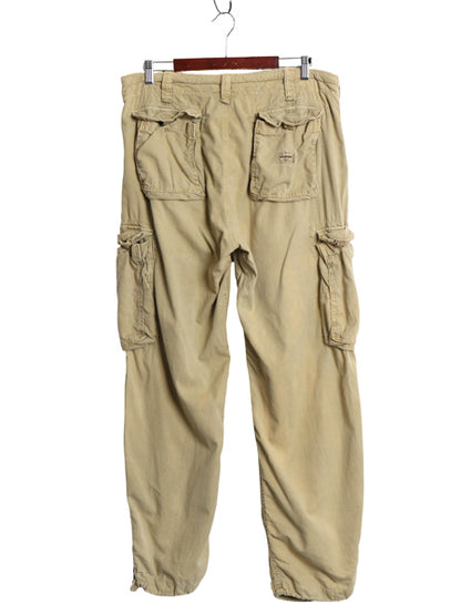 00s ☆ Abercrombie&Fitch コットン カーゴ パンツ メンズ M / オールド Y2K ミリタリー ギミック テック マルチポケット ボトムス カーキ