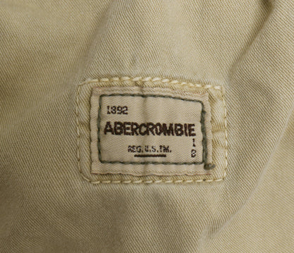 00s ☆ Abercrombie&Fitch コットン カーゴ パンツ メンズ M / オールド Y2K ミリタリー ギミック テック マルチポケット ボトムス カーキ