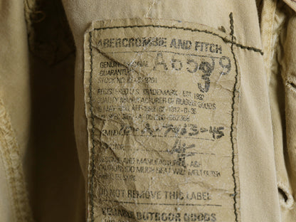 00s ☆ Abercrombie&Fitch コットン カーゴ パンツ メンズ M / オールド Y2K ミリタリー ギミック テック マルチポケット ボトムス カーキ