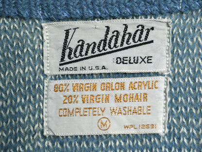 60s 70s USA製 ★ Kandahar モヘア ニット カーディガン メンズ M / ヴィンテージ アクリル セーター 毛足 毛長 シャギー 前開き グランジ