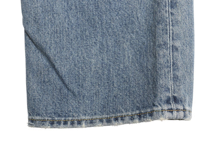 ポロ ラルフローレン デニム パンツ メンズ 実寸 36 32 古着 ヴィンテージ 加工 ジーンズ ジーパン ストレート 赤耳 ヒゲ アタリ 革パッチ