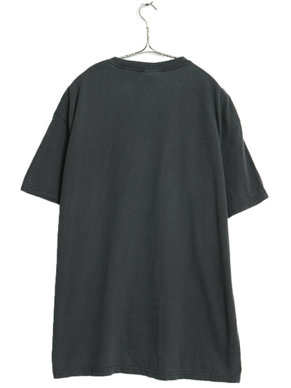 00s レッドツェッペリン フォト プリント Tシャツ メンズ XL 古着 オールド バンド ロック アート イラスト グラフィック 大きいサイズ 黒