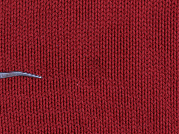 90s ポロ ラルフローレン コットン ニット セーター メンズ XL オールド リブ編み ワンポイント ポニー 刺繍 クルーネック 大きいサイズ 赤