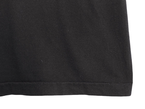 80s USA製 フルーツオブザルーム ポケット付き 無地 半袖 Tシャツ メンズ XL 程 古着 ヴィンテージ ポケT 耳付き ブランク 大きいサイズ 黒