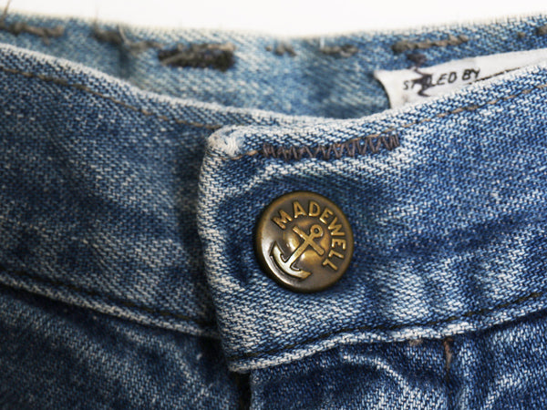 70s USA製 ★ MADEWELL デニム セーラー パンツ 実寸 34 29 程/ ヴィンテージ ワイド フレア ブーツカット ジーパン ジーンズ ワーク TALON