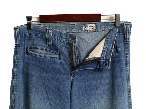 70s USA製 ★ MADEWELL デニム セーラー パンツ 実寸 34 29 程/ ヴィンテージ ワイド フレア ブーツカット ジーパン ジーンズ ワーク TALON