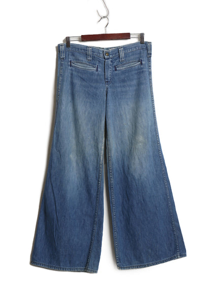 70s USA製 ★ MADEWELL デニム セーラー パンツ 実寸 34 29 程/ ヴィンテージ ワイド フレア ブーツカット ジーパン ジーンズ ワーク TALON