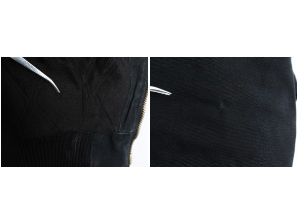 00s US企画 カーハート アクティブ ジャケット メンズ XL オールド ワーク ダック パーカー 中綿 キルティング ライナー ブルゾン ブラック