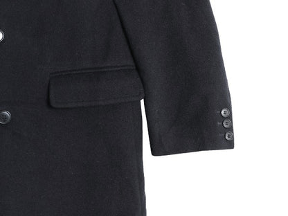 90s イギリス製 Gloverall ダブル チェスター コート メンズ L / オールド メルトン ウール フィールド ロングコート きれいめ 濃紺 英国製