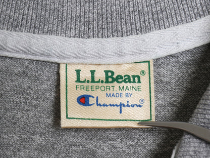 80s USA製 エルエルビーン チャンピオン 別注 半袖 ポロシャツ メンズ L / ヴィンテージ 88 12 無地 半袖シャツ カットソー 霜降り グレー